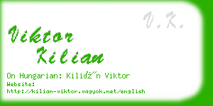 viktor kilian business card
